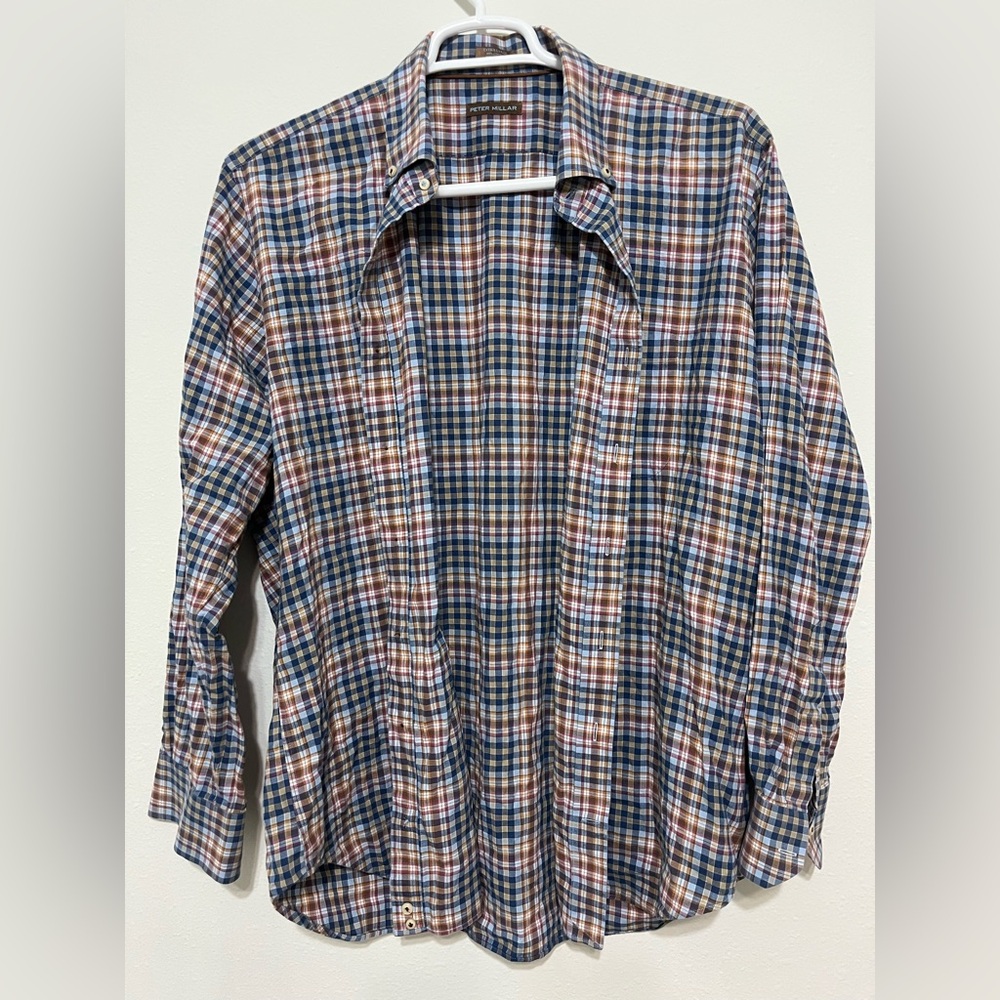 Peter Millar made in Turkey button shirt long sleeve size XL
